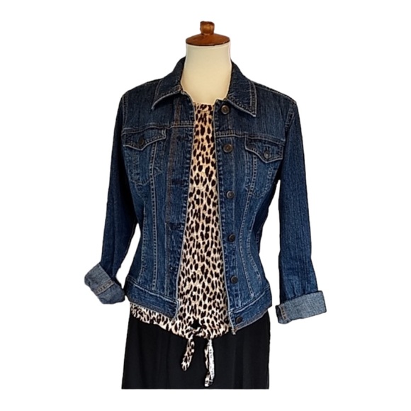 LOFT XXS Leopard Lightweight Linen Top - Picture 6 of 8